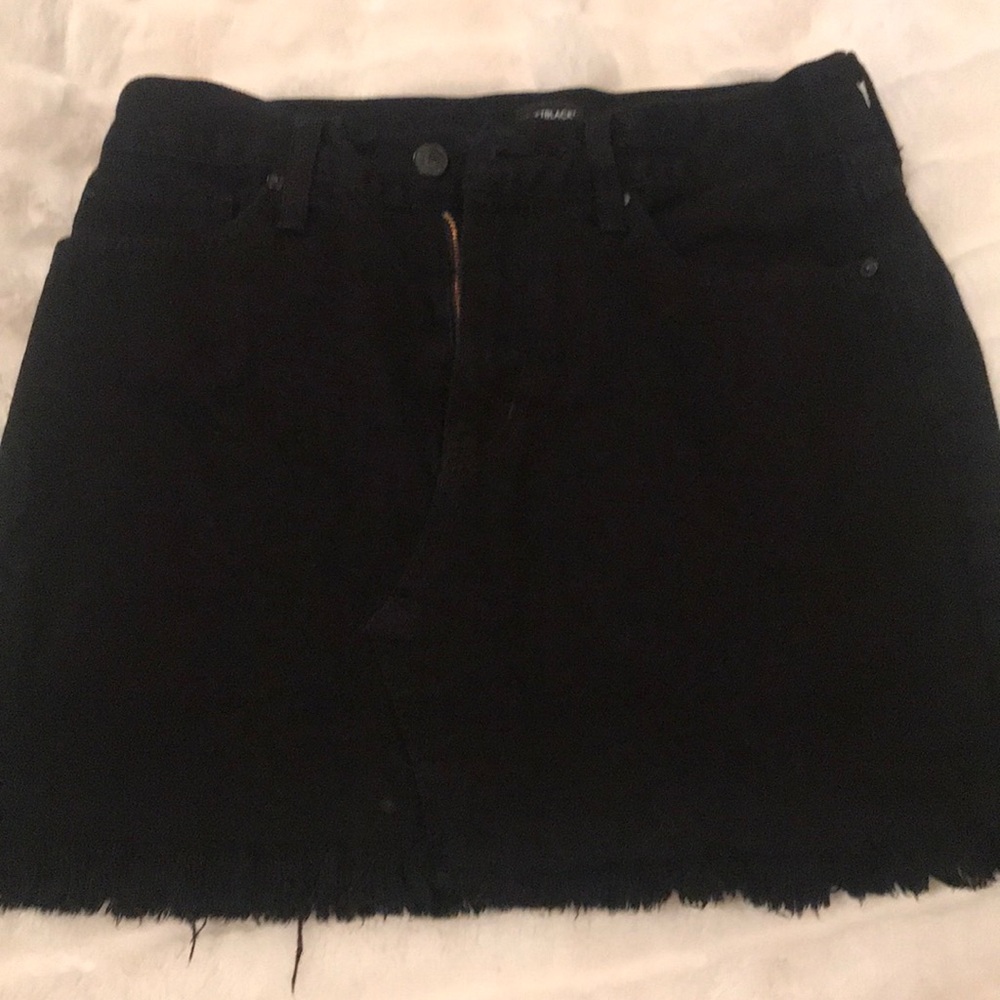Black jean skirt